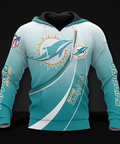 All Over Print Miami Dolphins 3D Hoodie With High Quality Print