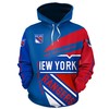 All Over Print Zip Hoodie For Fans - 3D Hoodie For New York Rangers 