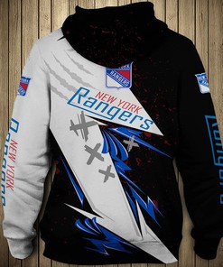 All Over Printed Pullover For New York Rangers Fans - 3D Thunder Design Hoodie