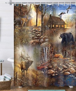 Alluring Moose Shower Curtain