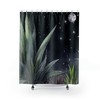 Aloe Shower Curtain - Magical Celestial Fungi Design With Moon Phases - Custom Design - Aloe, Fungi, And More