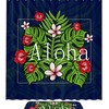Aloha Hawaii Tropical Shower Curtain With Waterproof Fabric For Your Bathroom