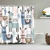 Alpaca Waterproof Shower Curtain - Soft Pastel Decorr For Your Bathroom - Alpaca Gift