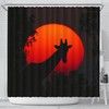 Amazing Giraffe Shadow Print Shower Curtain - Perfect For Animal Lovers - Adds A Touch Of Safari To Your Bathroom