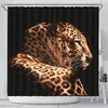 Amazing Leopard Print Shower Curtain - Perfect For Animal Print Lovers - Adds A Touch Of The Wild To Your Bathroom