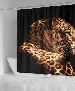 Amazing Leopard Print Shower Curtain for Wildlife and Animal Lovers