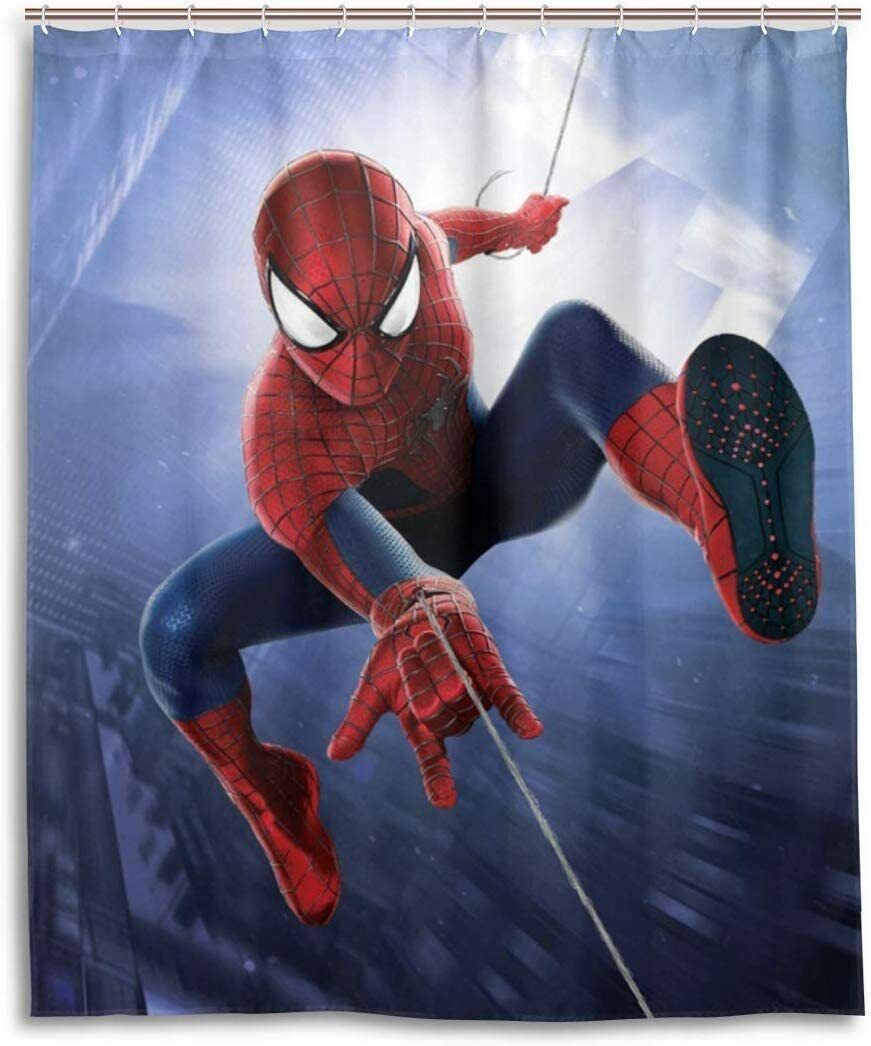 Amazing Spider-Man Waterproof Bathroom Shower Curtain for Marvel Lovers