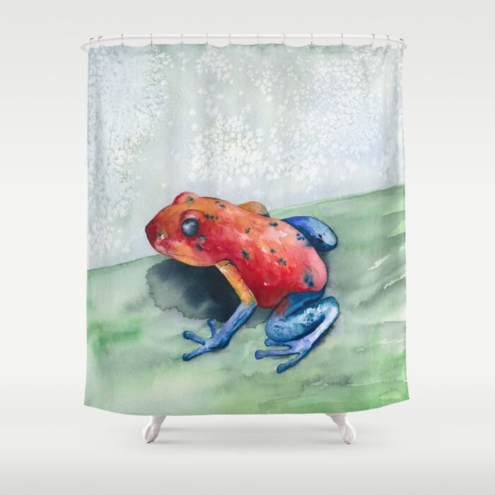 Amazon Frog Schilderij Artistieke Badkamer Modern Levendige Badkamer Decor Shower Curtain