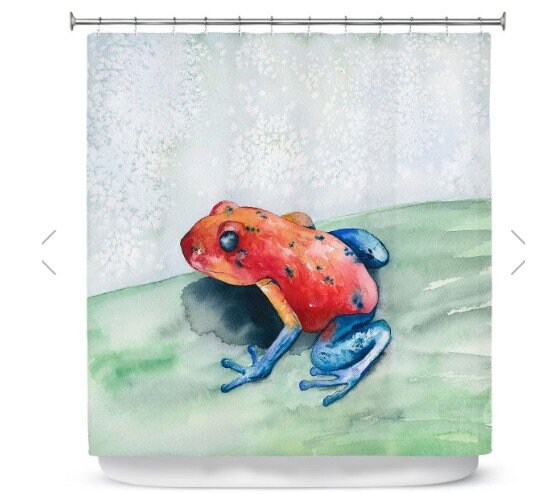Amazon Frog Schilderij Artistieke Badkamer Modern Levendige Badkamer Decor Shower Curtain