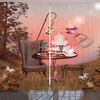 Ambesonne Alice In Wonderland Shower Curtains With Cake Butterfly Forest Cartoon Art, 2 Panels, Pale Coral