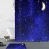 American Baseball Flag Sports Print Shower Curtain with Stars and Stripes Design 
