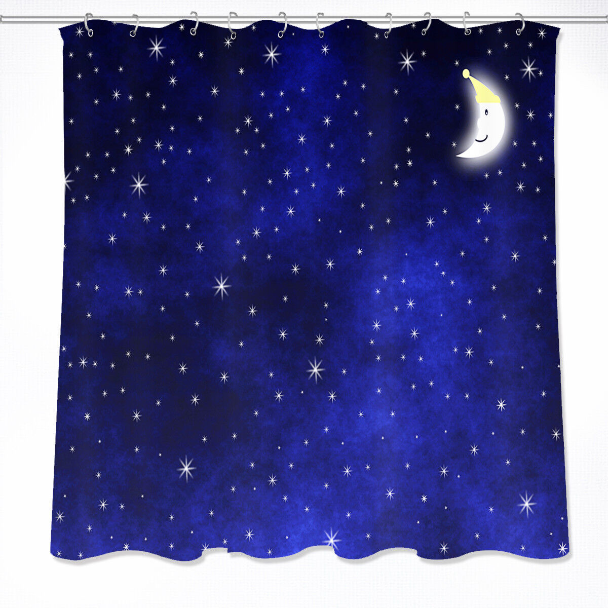 American Baseball Flag Sports Print Shower Curtain with Stars and Stripes Design