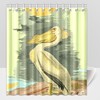 American Pelican Bird Seaside Animal Printed Shower Curtain For Your Bathroom