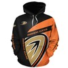 Anaheim Ducks All Over Print Zip-Up Hoodie - Great Gift For Fans