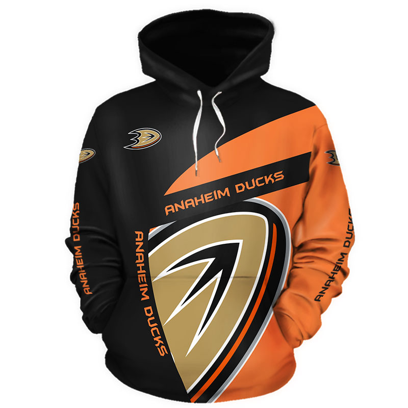 Anaheim Ducks All Over Print Zip-Up Hoodie - Great Gift For Fans
