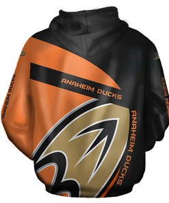 Anaheim Ducks All Over Print Zip-Up Hoodie - Great Gift For Fans