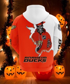 Anaheim Ducks Skull 3D Hoodie - Perfect Gift For Fans