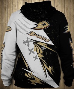 Anaheim Ducks Thunder 3D Design Pullover Hoodie - Ideal Gift For Fans
