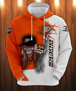 Anaheim Ducks Ultra-Death 3D Graphic Hoodie - Great For Halloween