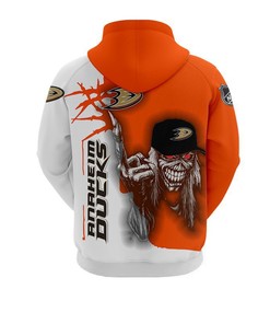 Anaheim Ducks Ultra-Death 3D Graphic Hoodie - Great For Halloween
