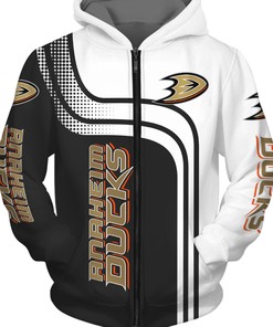 Anaheim Ducks Zip-Up Hoodie - Pullover Gift For Fans