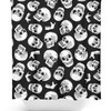 Anatomical Skulls Print Shower Curtain for a Gothic Bathroom Decor