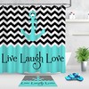 Anchor Motif Shower Curtain