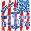 Anchor Shower Curtain For Nautical Bathroom Decor
