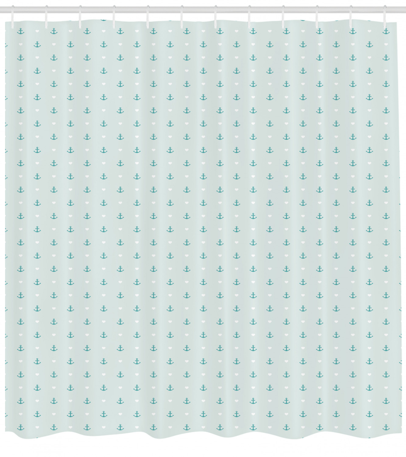 Anchor Shower Curtain For Nautical Bathroom Decor - Image 2