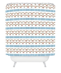 Anchor Small Shower Curtain By Jennifer Denty - Add A Nautical Touch To Your Bathroom Decor