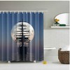 Anchor and Sailing Ships Washable Shower Curtain for a Nautical and Coastal Bathroom Decor