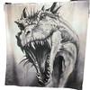 Ancient Mythology Scary Dragon Roaring Shower Curtain Teen Boy Man 