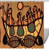 Ancient Sun Boat Ship Shower Curtain Designs for Bathroom
