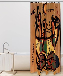 Ancient Sun Boat Ship Shower Curtain Designs for Bathroom