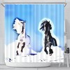 Andalusian Horse Print Shower Curtain for Horse Lovers