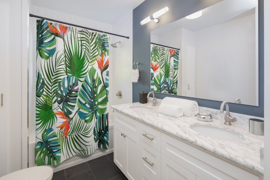 Animal Art Print Jungle Shower Curtain for Housewarming Gift