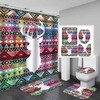 Animal Elk Print Fabric Waterproof Shower Curtain Bathroom