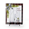 Animal Holiday Decor Buffalo Plaid Christmas Shower Curtain With Polar Bear, Penguin For Bathroom