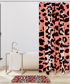 Animal Print Leopard Shower Curtain, Statement Bathroom Decor