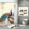 Animal Print Peacock Shower Curtain - Unique Design