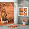Animal Print Prairie Lion Bathroom Shower Curtain for a Safari and Wild Bathroom Decor