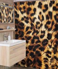 Animal Print Shower Curtain, Cheetah Bathroom Refresh Gift