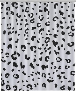 Animal Snow Leopard Opaque Shower Curtain for Bold Bathroom Decor 