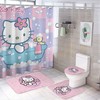 Anime Cat Shower Curtain And Accessories For Cartoon Lovers
