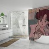 Anime Sailor Moon Shower Curtain with Sailor Jupiter and Art Prints for a Cool and Artistic Bathroom Decor