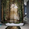 Anti-Mould Water Repellent Vintage Garden Floral Shower Curtain