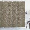 Antique Baroque Pattern Mild Gothic Victorian Style Shower Curtain - Cloth Fabric Bathroom Decors
