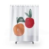 Apple Fruit Minimalist Peach Shower Curtain Decor for Farmhouse