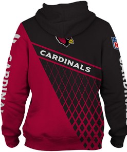 Arizona Cardinals All Over Print Zip Up Hoodie Gift For Fan