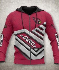 Arizona Cardinals All Over Print Zip Up Hoodie No 1 Gifts For Fans